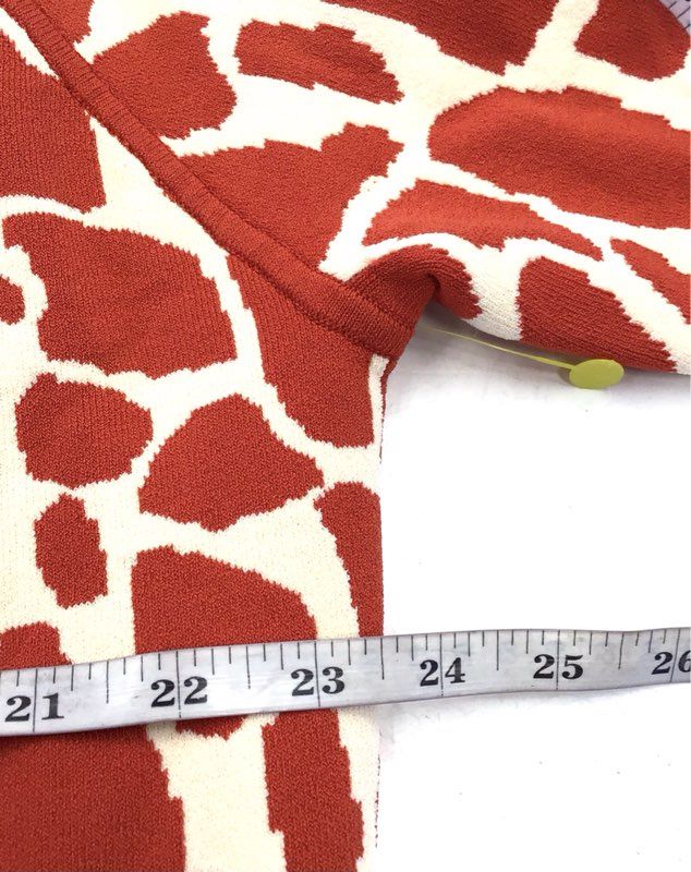 NWT i.b.b.i. Women's Burnt Red Animal Print Bodycon Dress - Size 22