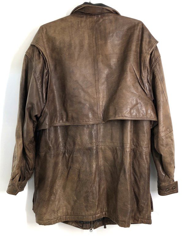 Vintage 90s Adventure Bound Wilsons Brown Leather Field Jacket Thinsulate Sz M