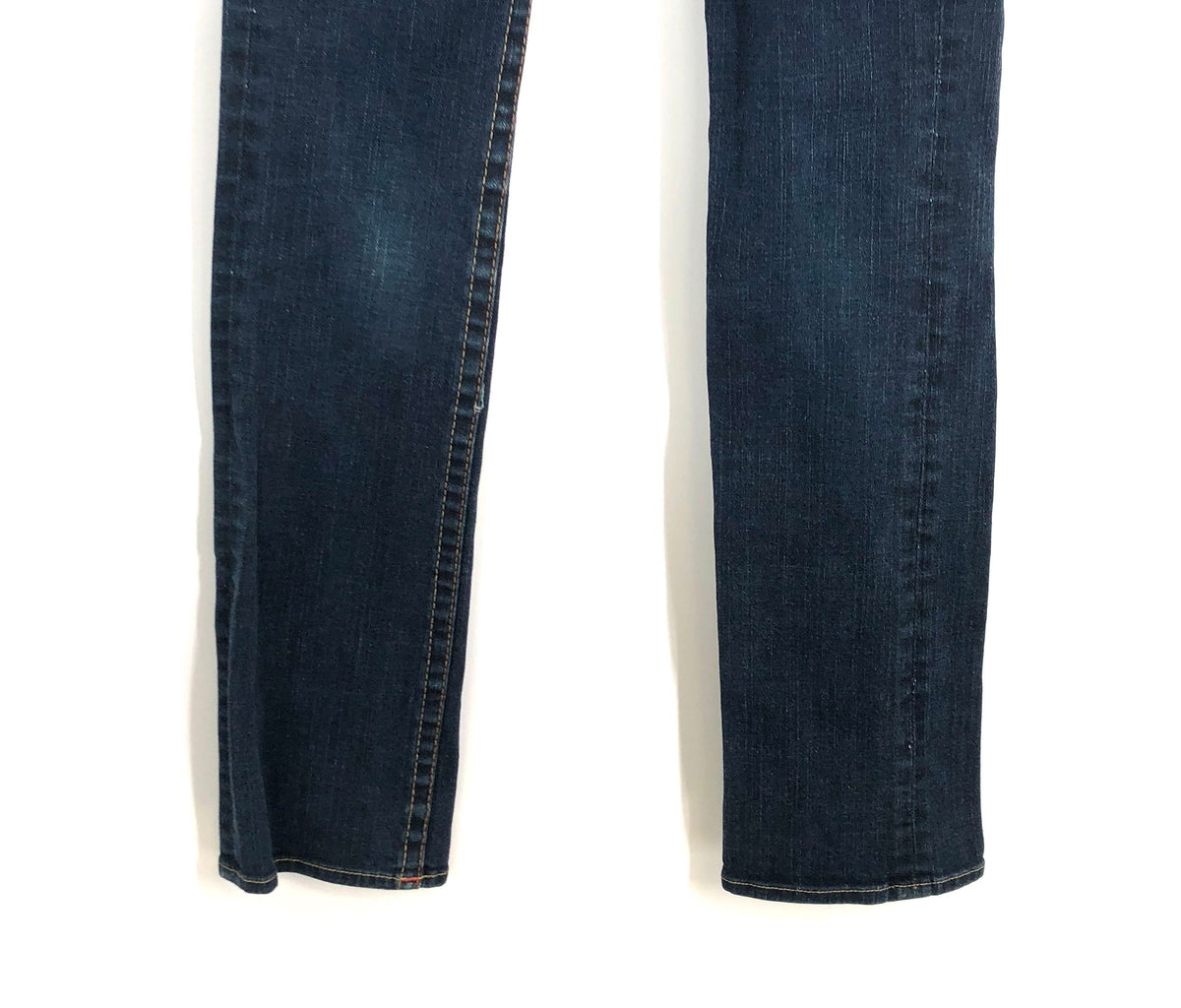 True Religion Women's Dark Indigo Straight Leg Jeans Made in USA Sz 26