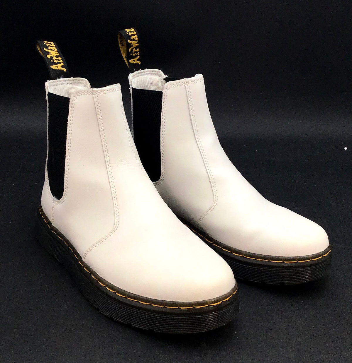Dr. Martens Women's White Chelsea Boots - Size 6