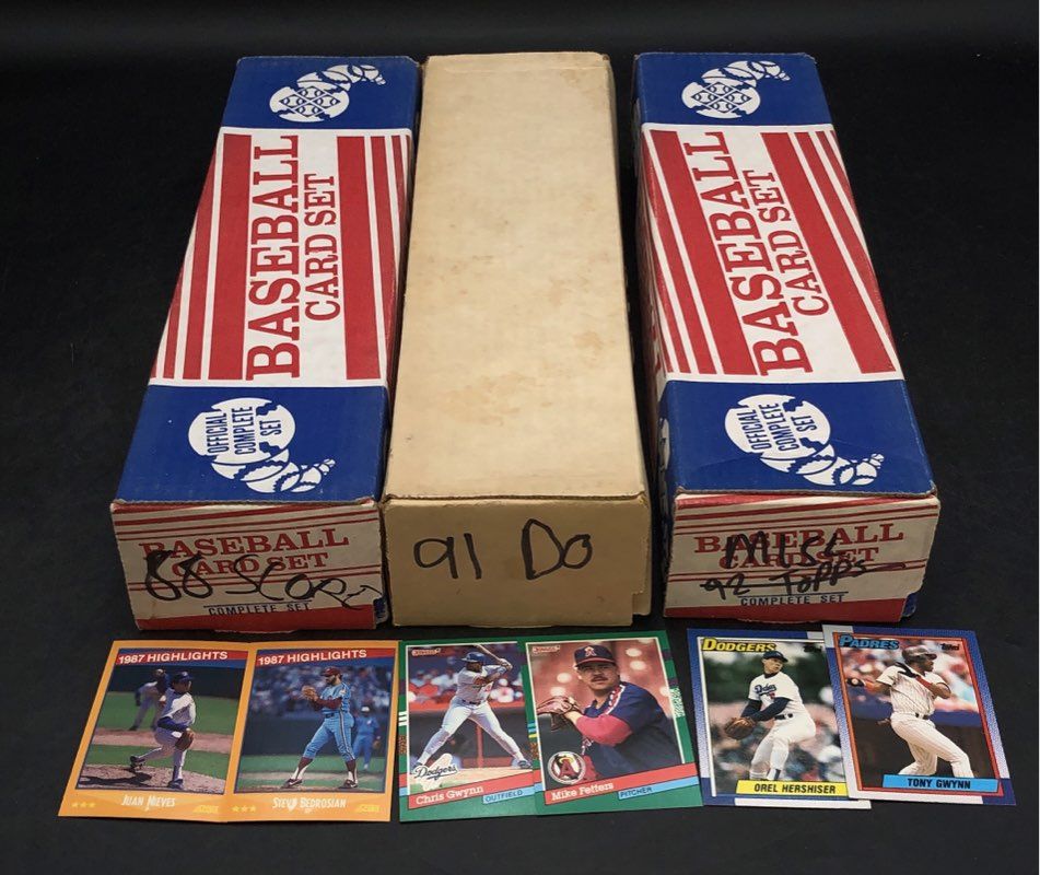 Lot Of Donruss, Topps Baseball MLB Cards. Medium Box, Unsorted