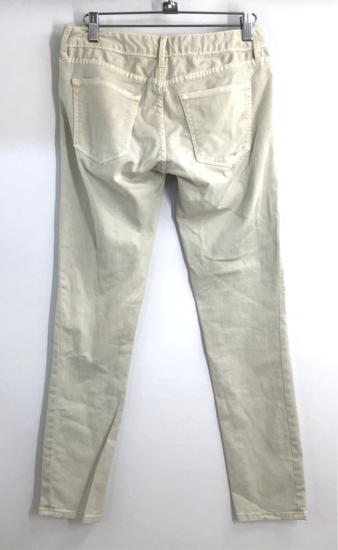 Gap Women's Always Skinny Jeans Beige Twill Cotton Stretch Sz 24