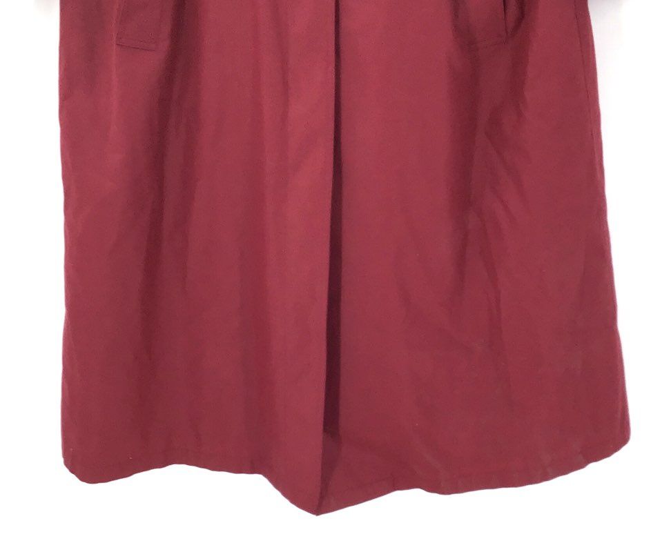 Vintage London Fog Women's Red Trench Coat - Size 16