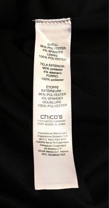Chico's Women's Black Cold Shoulder Seamed Short Dress Cocktail Sz 4 NWT