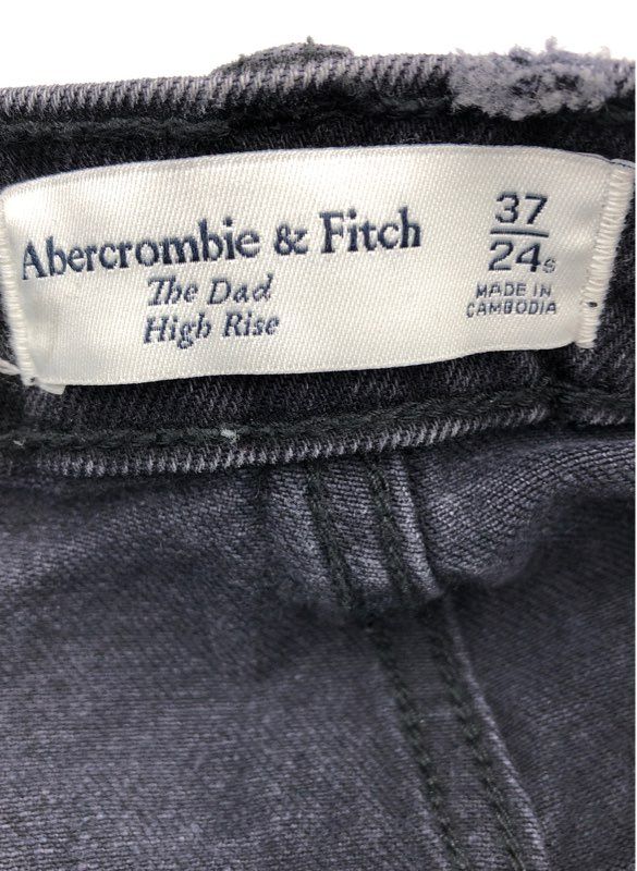 NWT Abercrombie &amp; Fitch Women&#39;s Black Straight Jeans - Sz 37 S