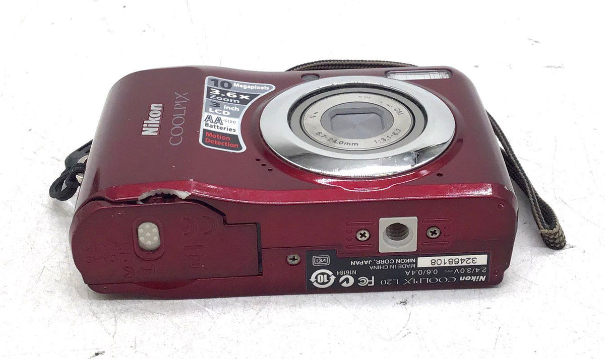 Nikon Coolpix L20 3.6 X Zoom 10 MP Digital Camera