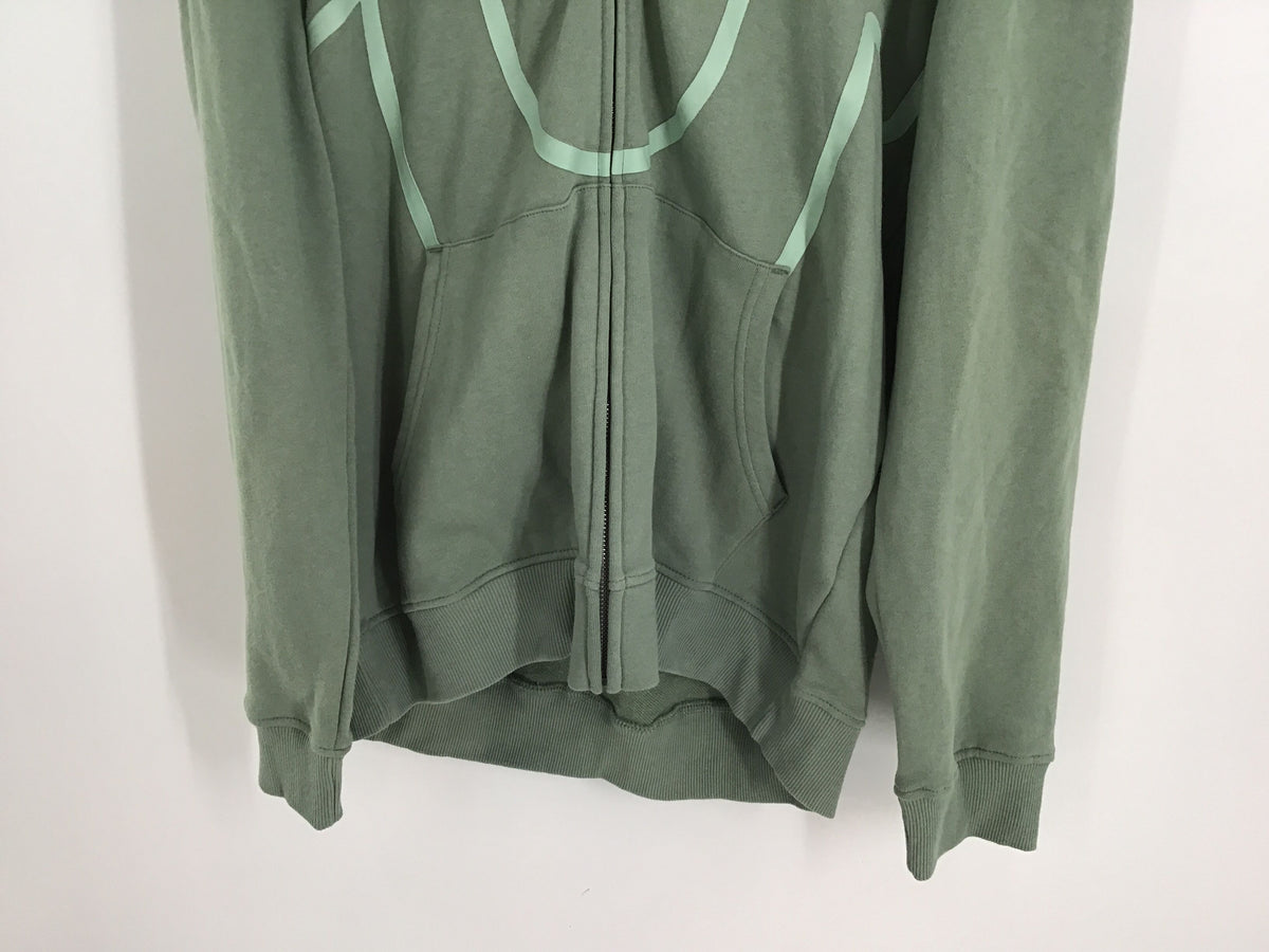 NWT True Religion Men&#39;s Green HD Full-Zip Hoodie - Size XL