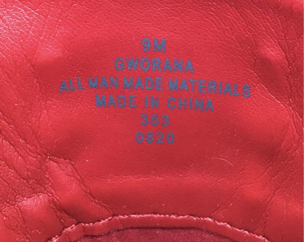 Guess Men's Gworana Red Combat Boots - Size 9M