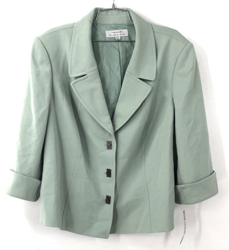 NWT Tahari Arthur S. Levine Women's Mint Green Blazer - Size 20W