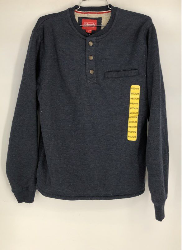 NWT Coleman Men's Navy Blue Heather Sweatshirt - Size Medium