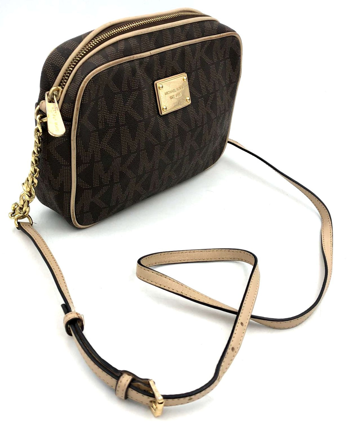 Authentic Michael Kors Brown Luxury Crossbody Bag - COA Included