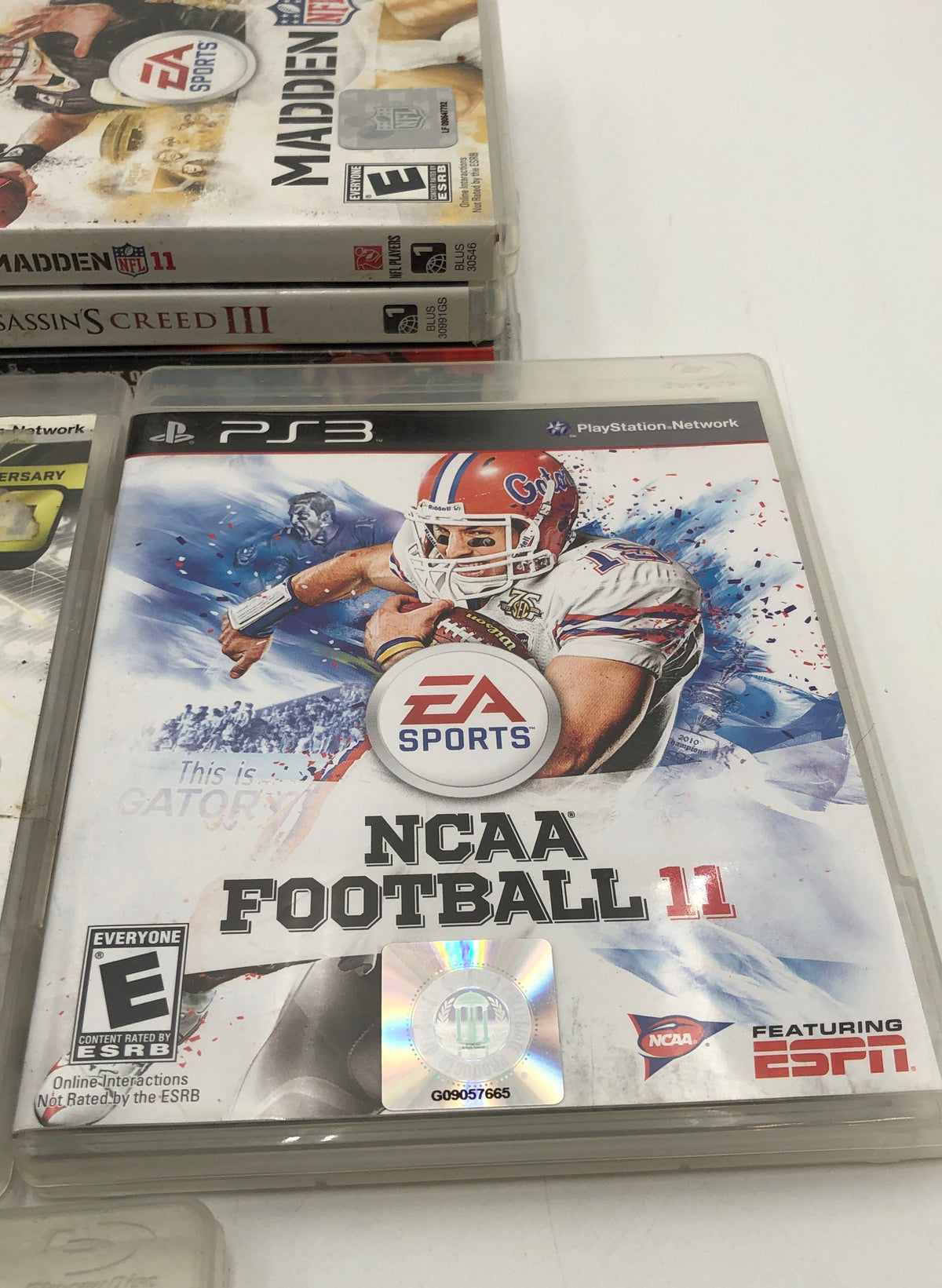 Assassin's Creed III NCAA Football 11 10 PS3 Game Lot PlayStation 3 2010s