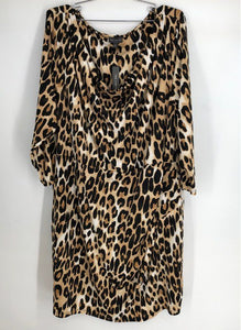 NWT The Limited Women's Multicolor Untamed Animal Print Shift Dress - Size 2X