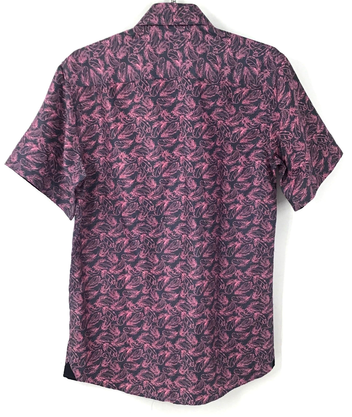 NWT Silver Stone Collection Men's Black Pink Modern Fit Button-Up Shirt - Size S