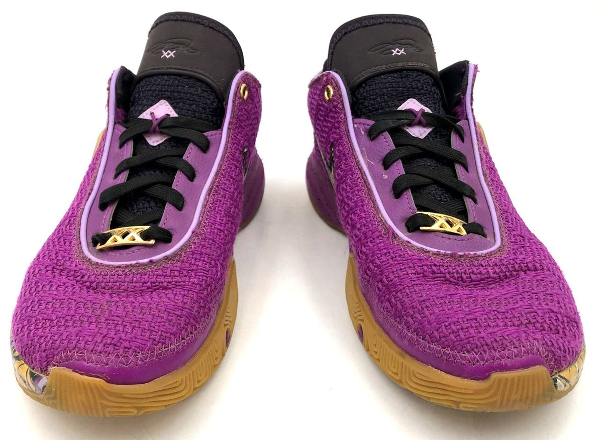 Nike Lebron 20 GS 'Young Heirs' Purple/Gold/Black Sneakers - Size 6Y (+COA)