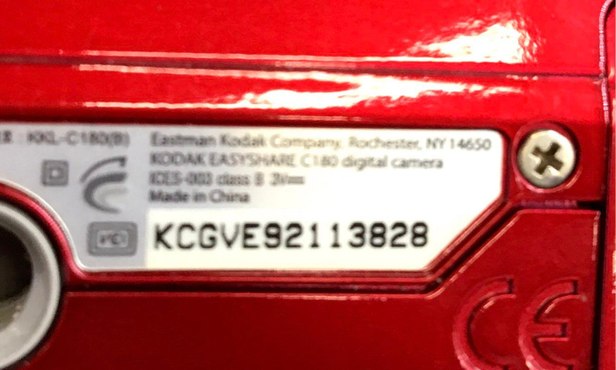 Kodak EasyShare C180 Red 10.2 MP Digital Camera