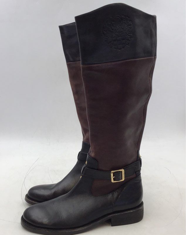 Vince Camuto Women&#39;s Flavian Black Side Zip Riding Boots - Size 7.5B