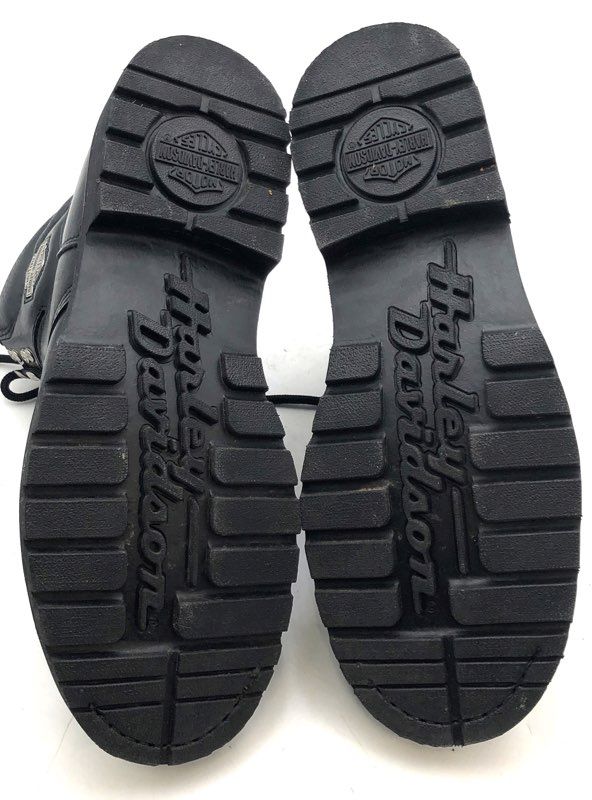 Vintage 90s Harley Davidson 91015 Black Leather Steel Toe Boots Size 10.5