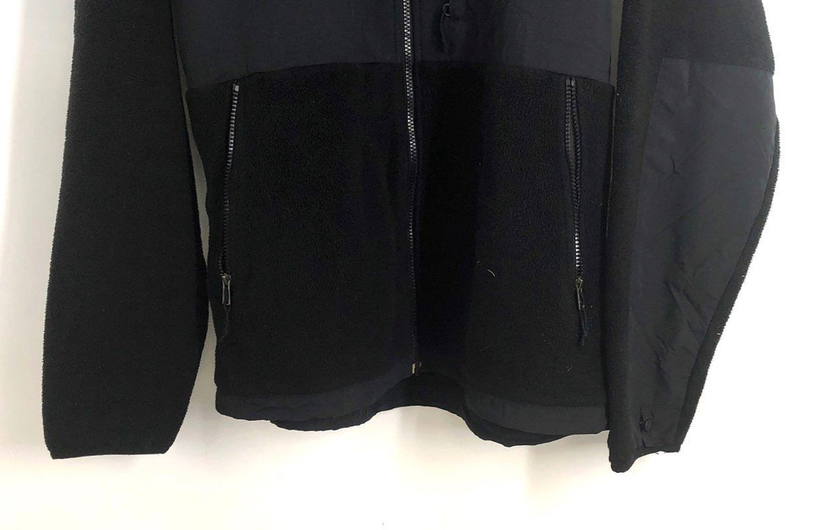 The North Face Men's Denali Fleece Jacket Black Full Zip Yoke Overlay Size L