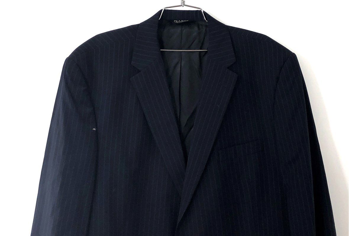 NWT Jos. A. Bank Men's Tailored Fit Sport Coat Blazer Navy Pinstripe Sz 48R