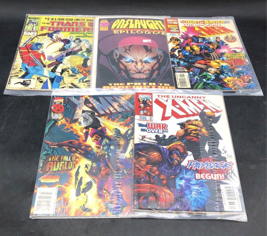Comic Book Lot Marvel 1980s-2010s Superhero Approximately 25 Comics