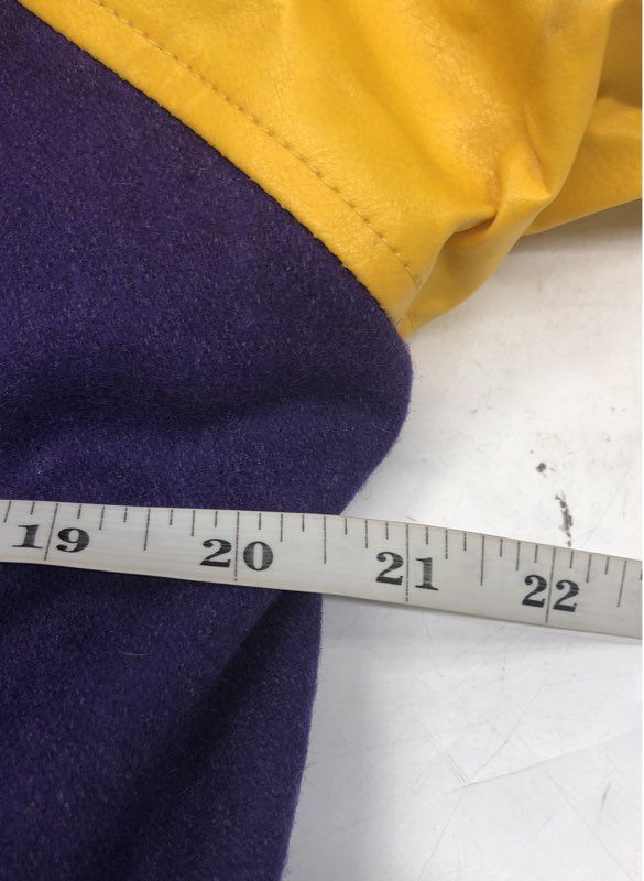 Vintage Steve & Barry's LSU Tigers Varsity Jacket Wool Faux Leather NWT Sz M