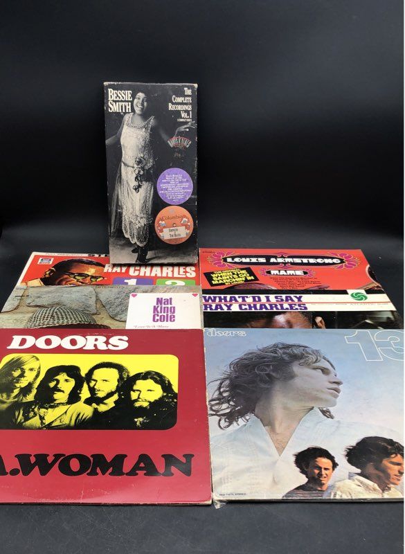 Nat King Cole, Ray Charles, Bessie Smith, The Doors, & More Vinyl Record Lot