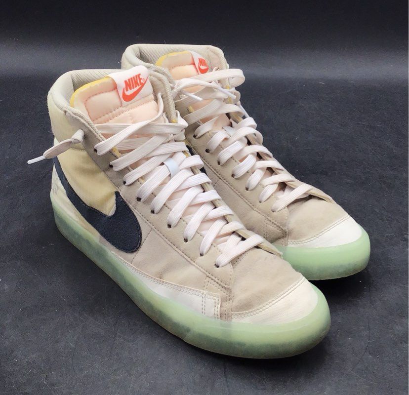 Nike Blazer Mid 77 Move to Zero Cream Armory Navy Sneakers Men's Size 9