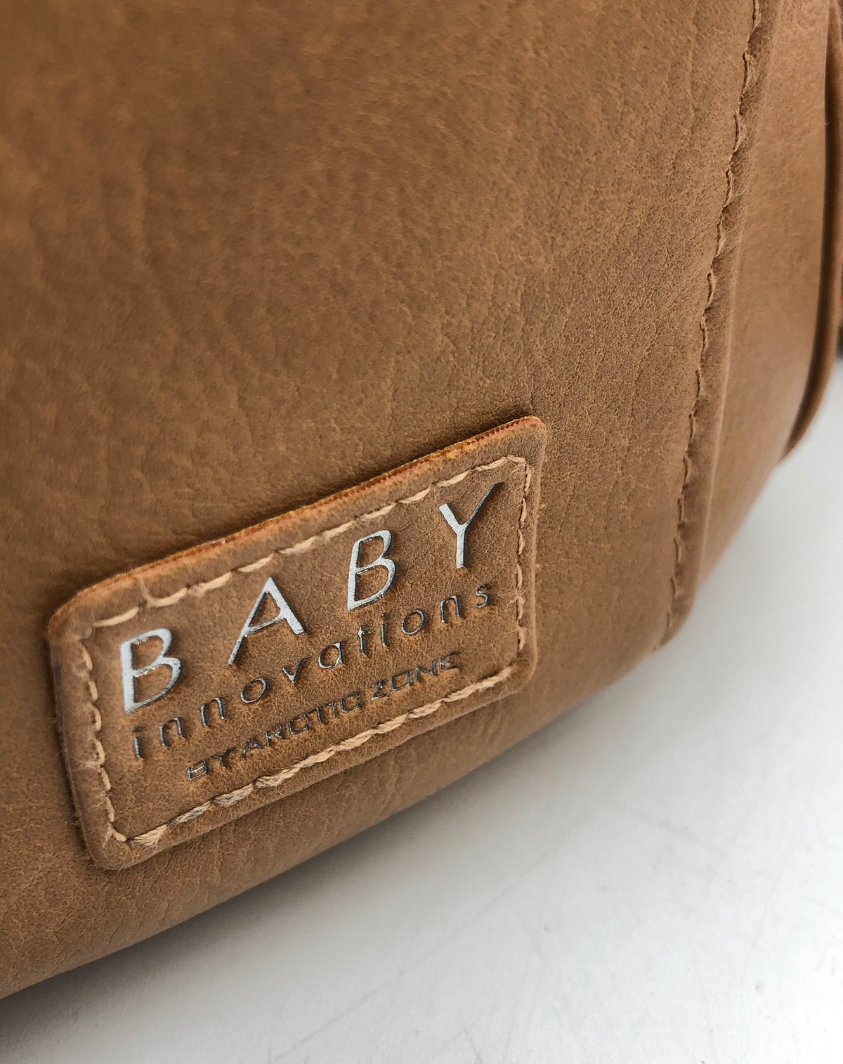 Baby Innovations Brown Faux Leather Diaper Bag Backpack Travel Unisex