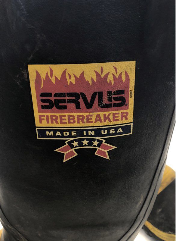 Servus Firebreaker Firefighter Rubber Bunker Boots Made in USA Men's Size 12