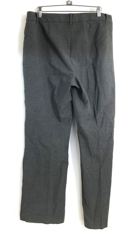 Talbots Women's Gray Curvy Fit Straight Leg Dress Slacks Pants Sz 8