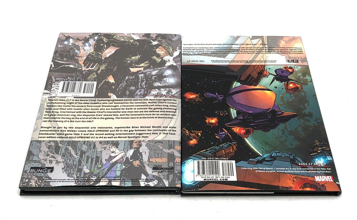 Halo Comic Lot Marvel Fall of Reach Uprising 4 Hardcover Softcover Books