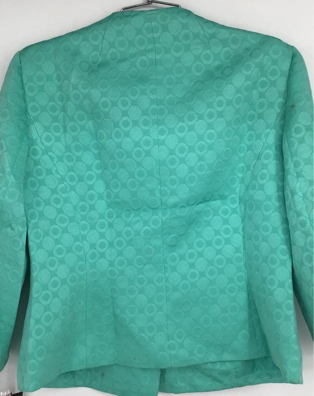 NWT Le Suit Women&#39;s Seafoam 2 Piece Blazer And Skirt Suit - Size 12P, 4P