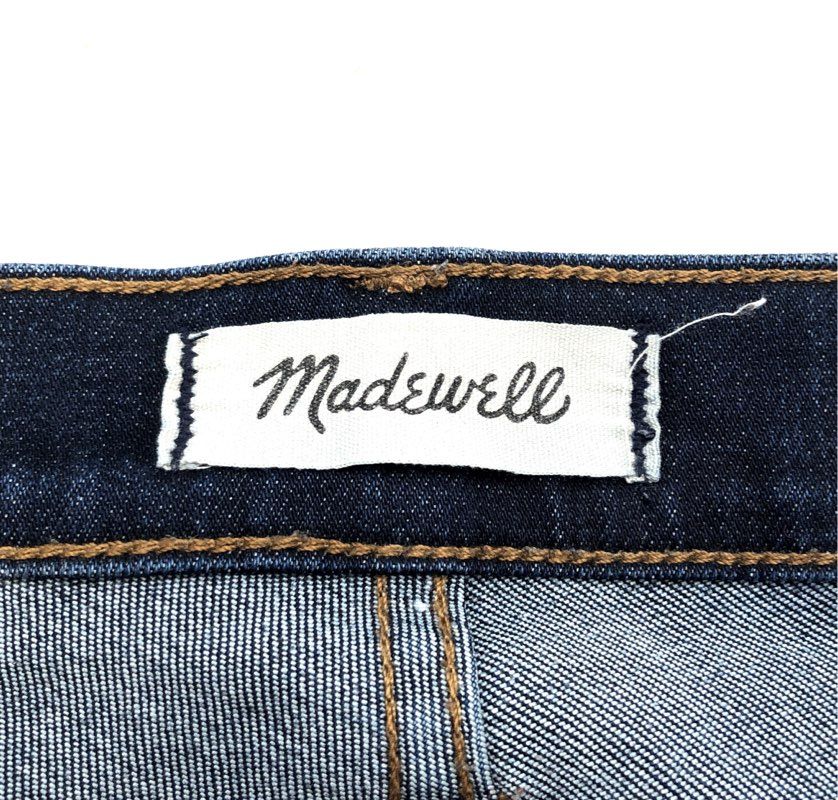 Madewell Women's 9" High-Rise Skinny Jeans Dark Indigo Blue Stretch Sz 28T