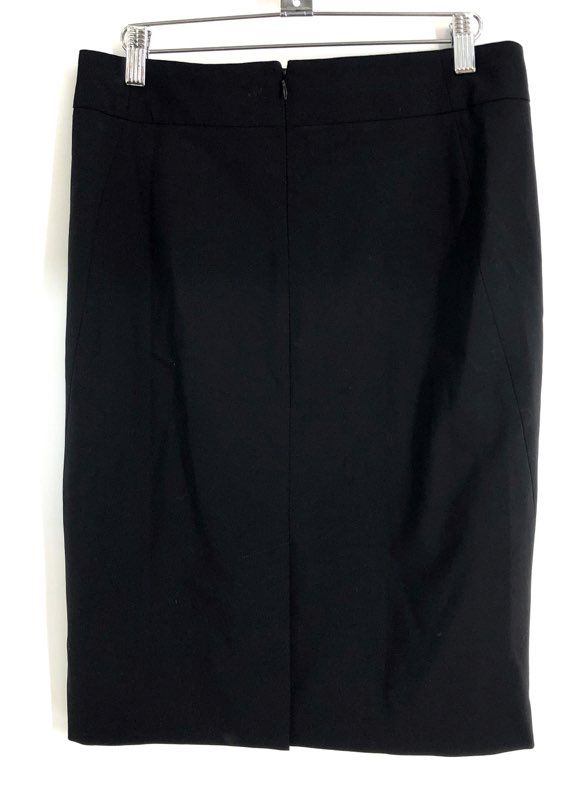 Theory Women's Black Joanie 2 Sevona Virgin Wool Stretch Pencil Skirt Sz 6 NWT