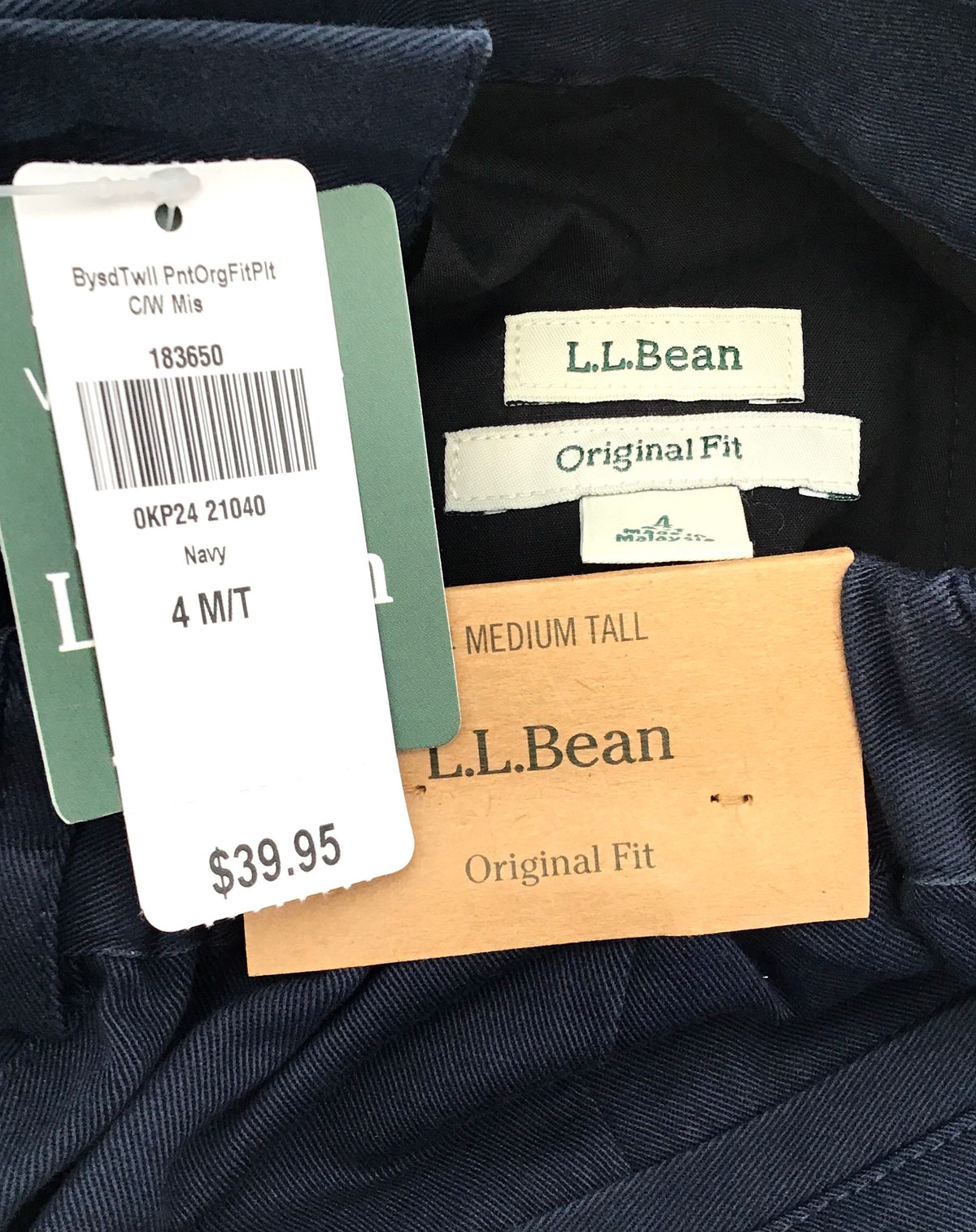 L.L. Bean Chino Pants - Size 4 Tall