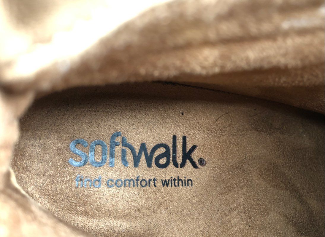 Softwalk Women's Everett Brown Combat Boots - Size 12W