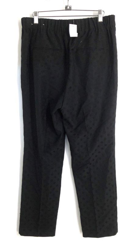 Ann Taylor Women's Black Polka Dot Tapered Leg Pants Sz M NWT