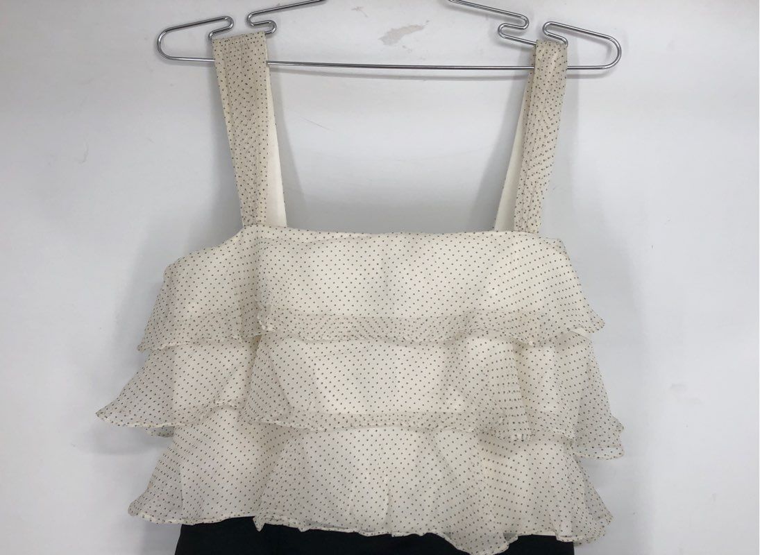 Tahari Arthur S. Levine Women's White Black Polka Dot Sheath Dress - Size 6