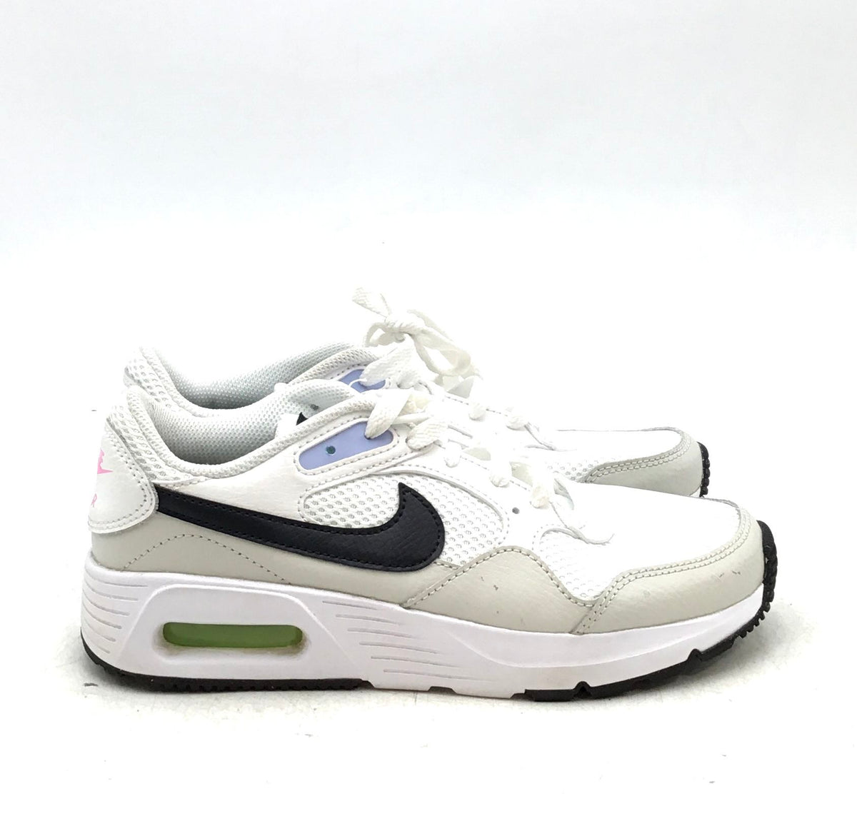 Nike Women&#39;s Air Max SC FJ0733-121 White Low-Top Lace-Up Running Shoes - Size 6