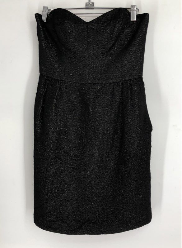 NWT Milly Women's Black Strapless Mini Dress - Size 2