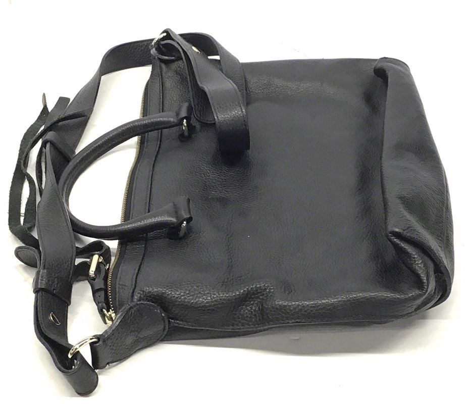 See By Chloe Black Pebbled Leather Satchel Crossbody Bag Gold Hardware DustBag