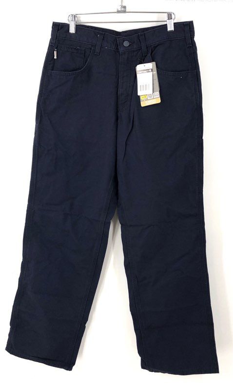 Carhartt FRB159 Men's FR Midweight Canvas Work Pants Navy NWT Size 32x30