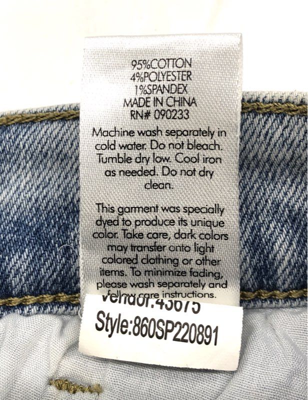 PacSun Women's Light Wash High Rise Slim Zipper Split Hem Jeans Size 27