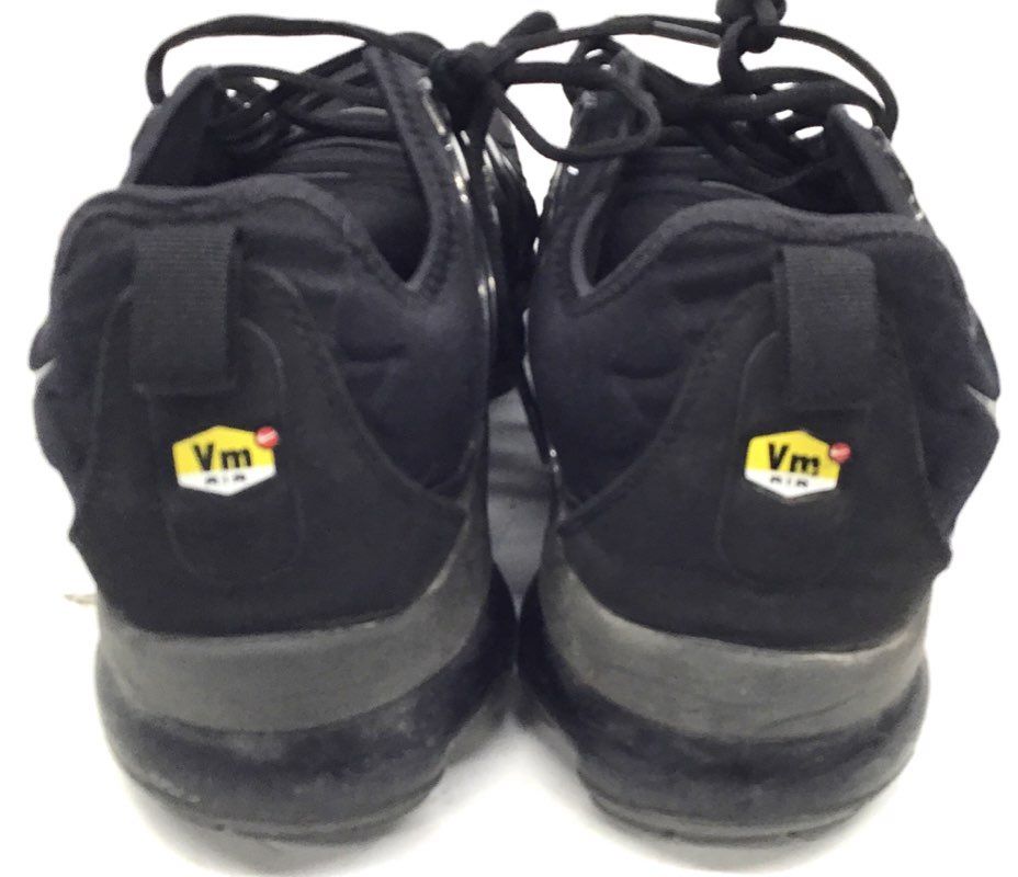 Nike Air VaporMax Plus Triple Black Men's Sneakers Size 11.5 924453-004