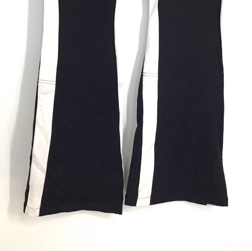 Erin Snow Women's Black White Side Stripe Flared Racer Ski Pants Sz 12