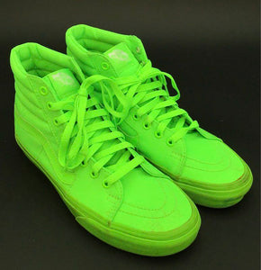 Vans Men's Neon Green Athletic Shoes - Size 7.5