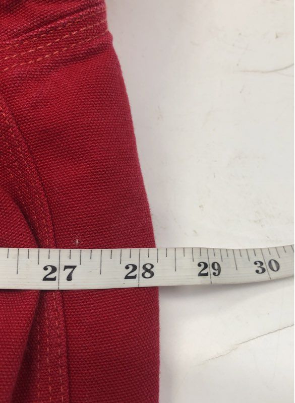 Vintage Carhartt Men's Red Hooded Duck Canvas Active Jacket Full Zip XXL