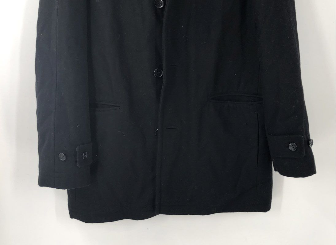 London Fog Men's Black Overcoat - Size L