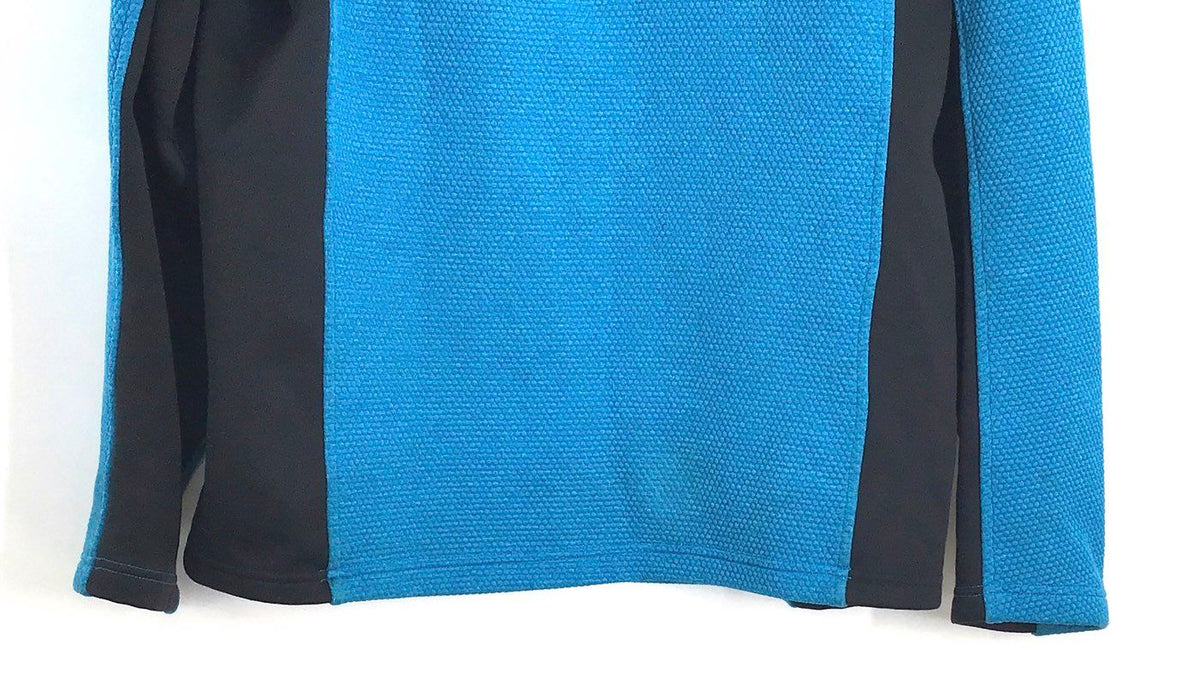 Spyder Men's Blue Encore 1/4 Zip Waffle Knit Fleece Sweater Jacket Size L